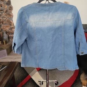 LoveU.Dear Denim 3/4 Sleeve Denim Jacket, size large